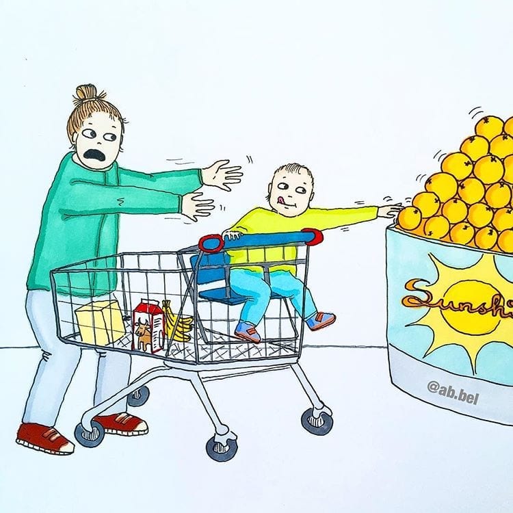 maternidade real - ida ao supermercado