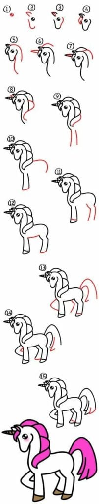 como desenhar um unicornio 5