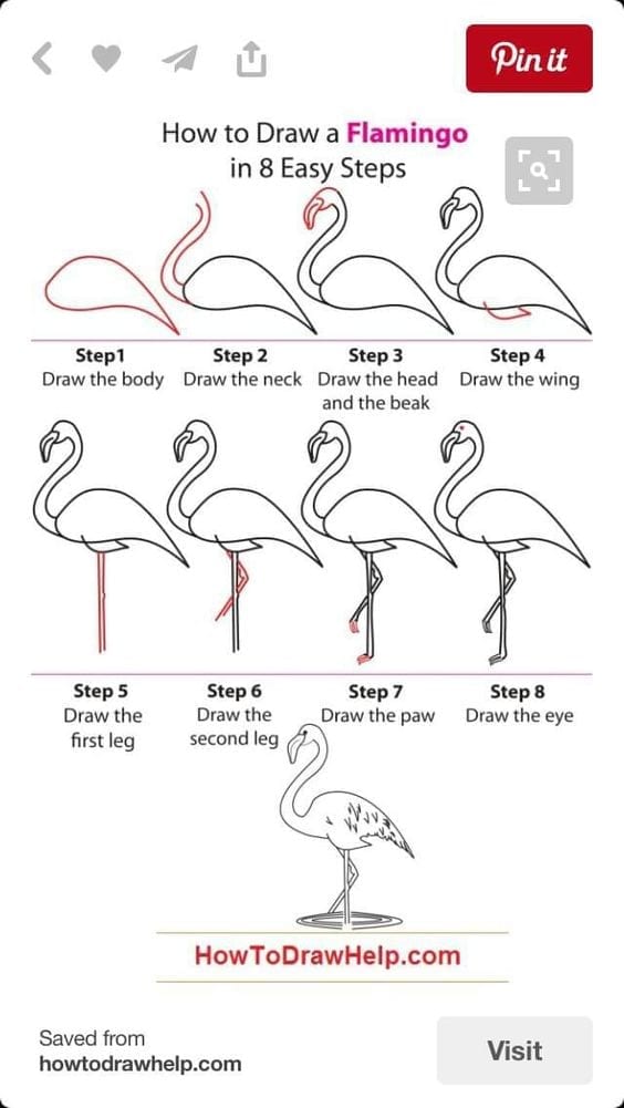 Como fazer um flamingo em 8 passos