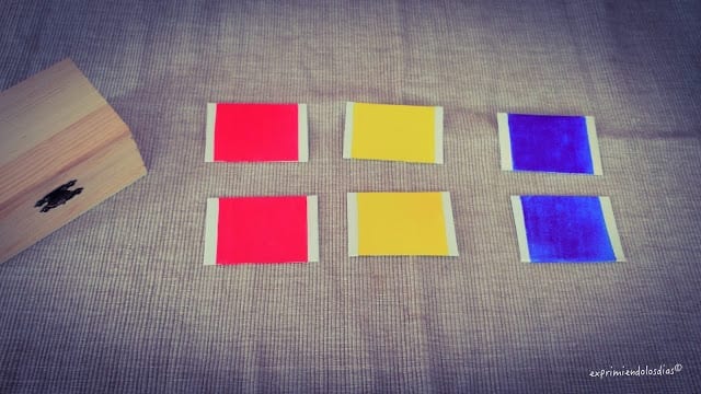 jogos de aprendizagem caixa de cores montessori