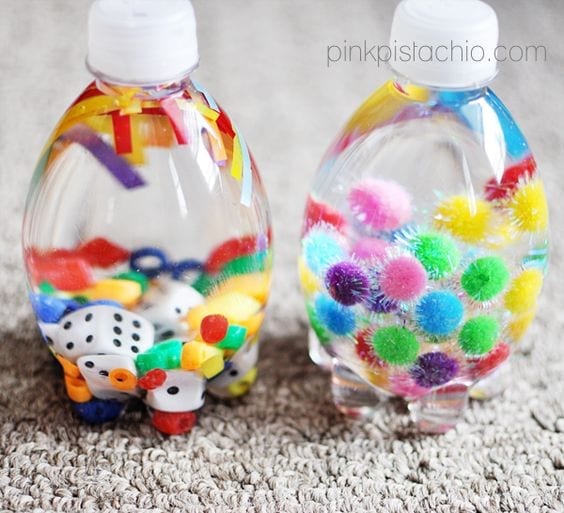 16 ideias geniais de brinquedos reciclados garrafas pet garrafas sensoriais