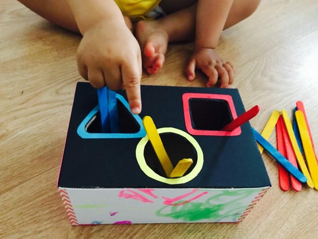 caixa para classificacao das cores