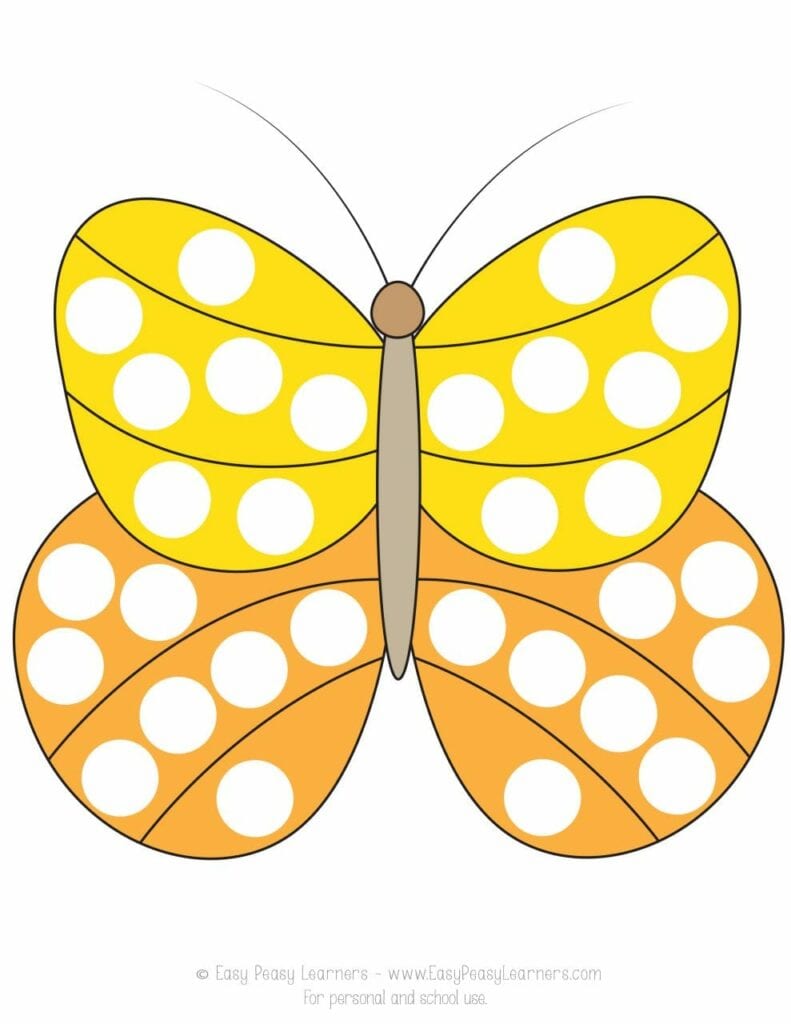 desenhando a primavera com adesivos borboleta
