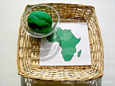 Atividades sobre a África montessorianas