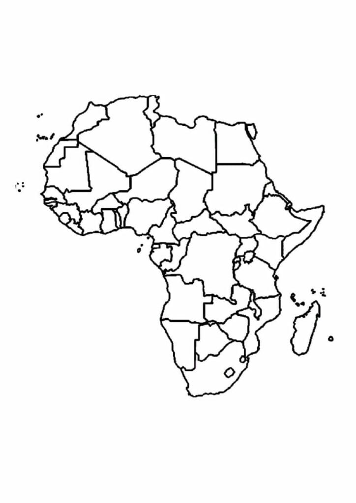 Mapa político da África