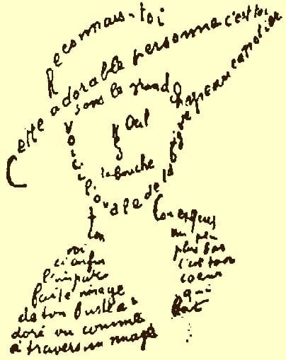 Caligrama, de Auguste Apollinaire