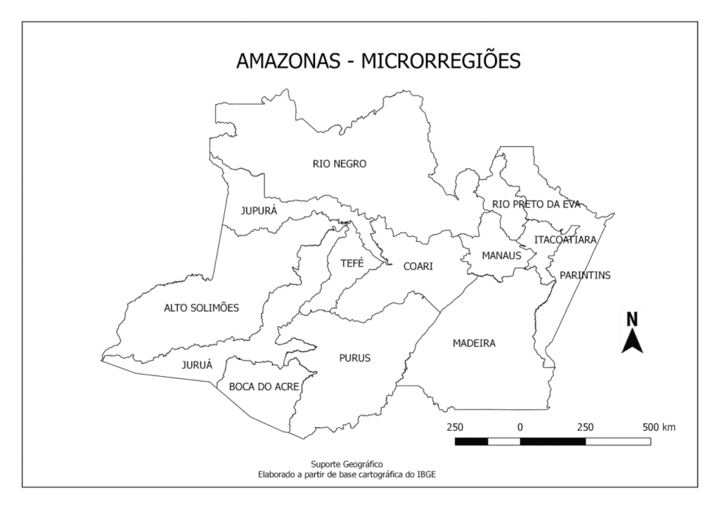 mapa do amazonas para imprimir microrregioes com nomes