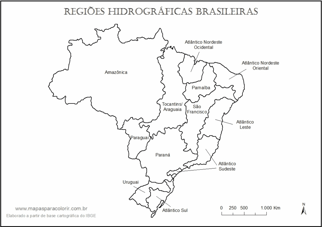 mapa do brasil bacias hidrograficas