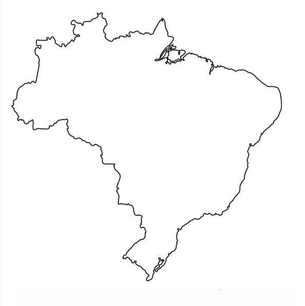 molde do mapa do brasil