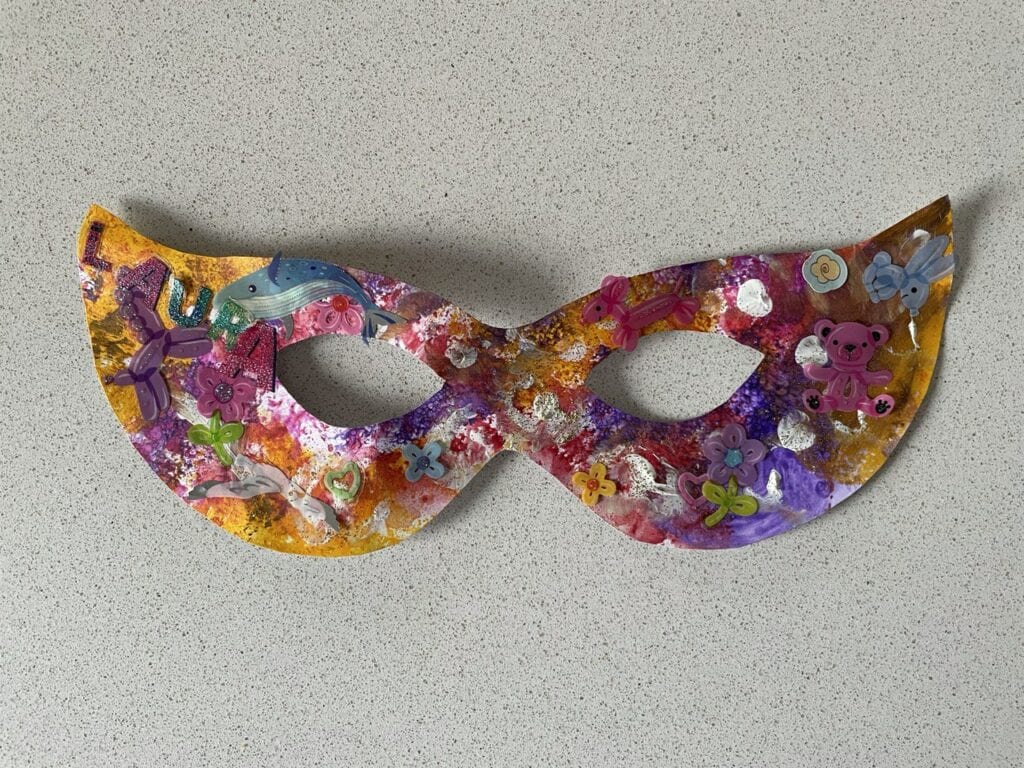 mascara de carnaval atividade de pintura