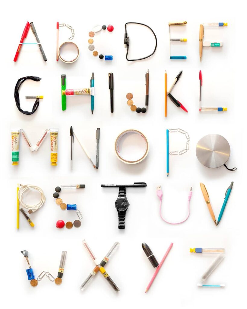 ensinar as letras do alfabeto brincando