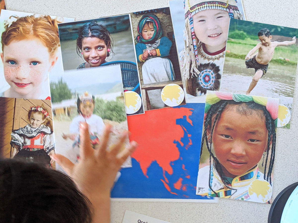 Crianças ao redor do mundo Montessori