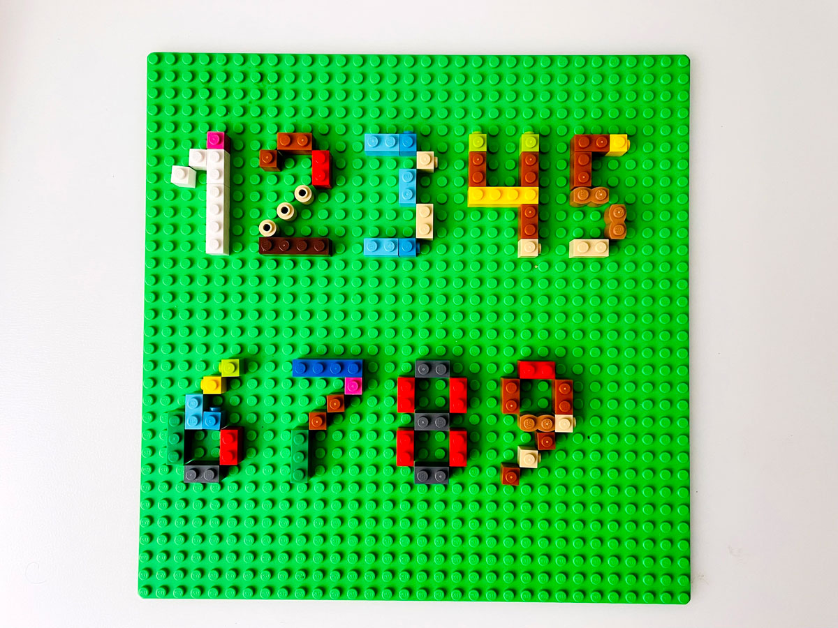 Aprender os números com Lego